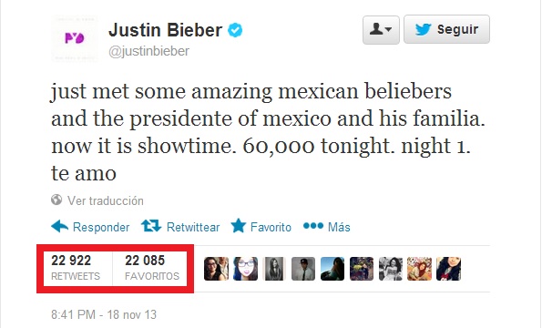 justin bieber peña nieto twitter