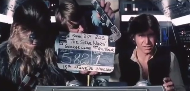 material inédito de Star Wars