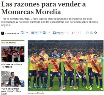 monarcas morelia razones para venderla
