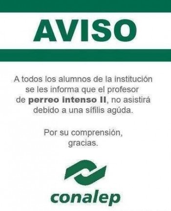 Aviso Conalep