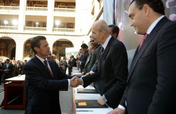 Fausto Vallejo y Enrique Peña Nieto