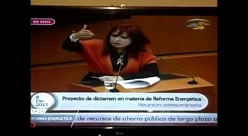 Layda Sansórez Senadora Reforma Energética vayan y privaticen a su puta madre