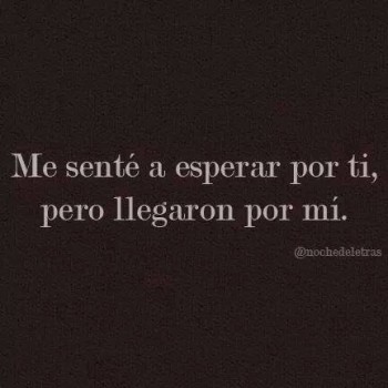Me sente a esperar