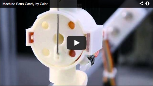 La tecnología cuenta con una nueva máquina es un Separador de Dulces de Colores