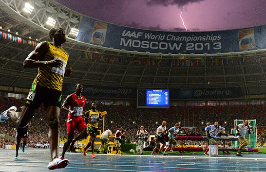 Usain Bolt campeonato mundial rayo AFP