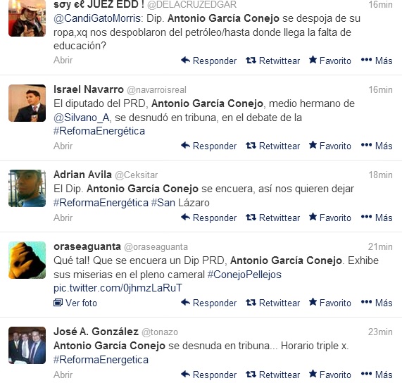 antonio garcia conejo se desnuda tuits