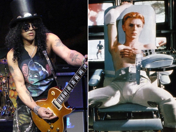 Bowie tuvo sus queveres con la mamá de Slash