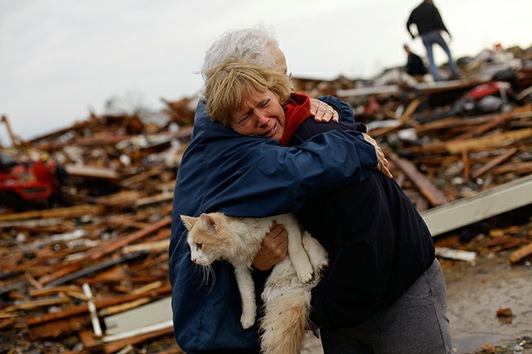 gato Sammy tornado Oklahoma AFP