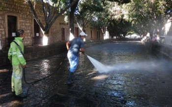 limpieza Calzada de San Diego Morelia