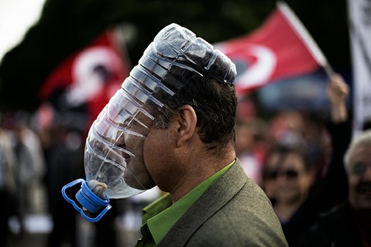 máscara improvisada Turquía AFP