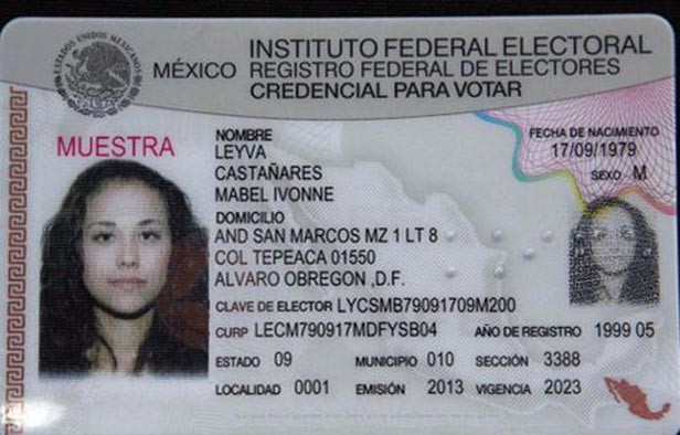 nueva credencial de elector IFE