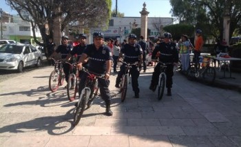 policías en bicicletas policletos SSP