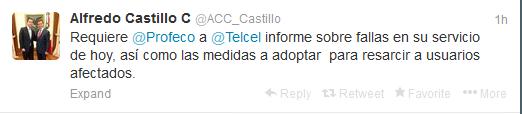 profeco telcel alfredo castillo twitter