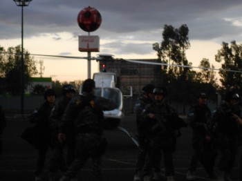 helicóptero federales Estadio Morelos Morelia