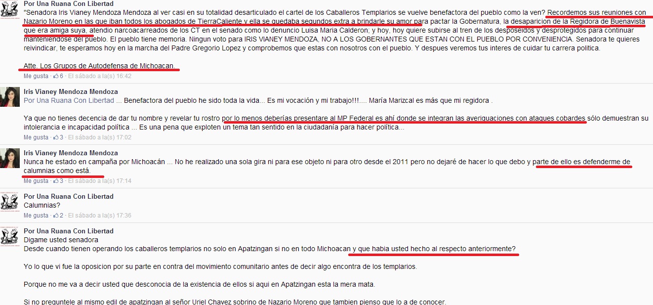 La Ruana vs iris mendoza el  inicio