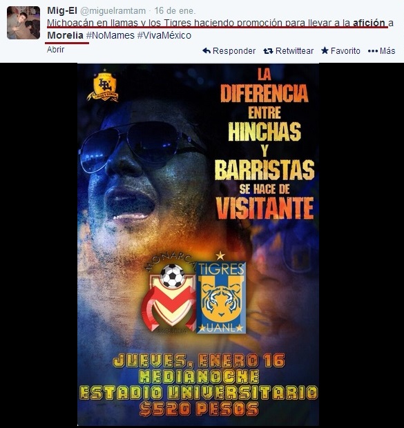 Morelia afición tigres critica viaje