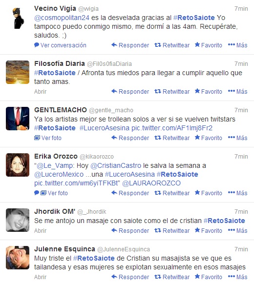 Twitter #RetoSaiote