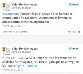 autodefensas UPN jucutacato tuits valor x mich