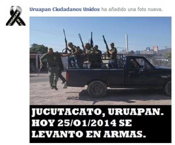 autodefensas jucutacato UPN se levanta 25 ene
