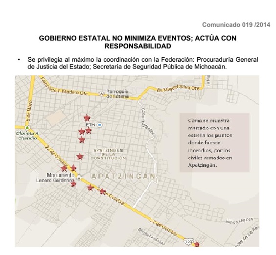 gobierno Michoacán no minimiza apatzingan bole