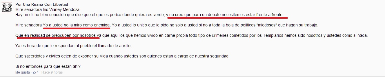 la ruana vs iris mendoza 3.1