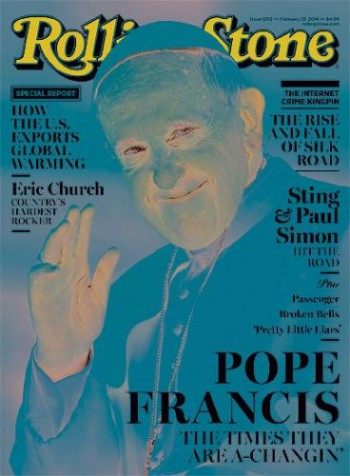 papa francisco en rolligstone