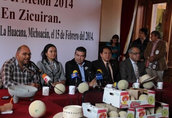 Anuncian Feria del Melón 2014 para detonar el desarrollo económico en Zicuirán Michoacán