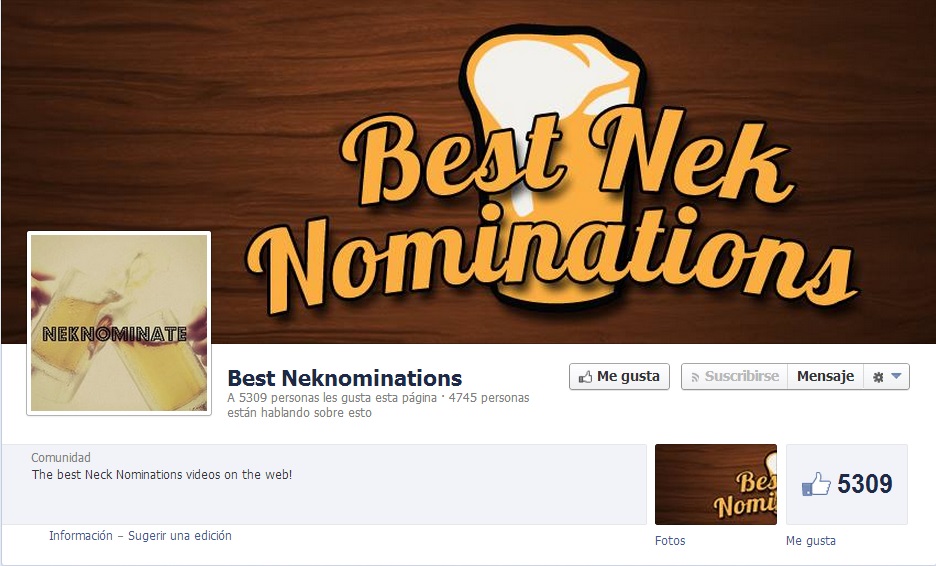 Facebook Best NekNominations