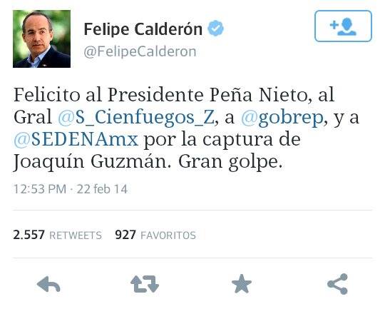 Felicitación Calderón