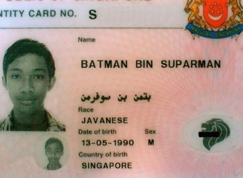 credencial nombre Batman