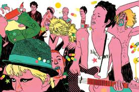 drogas sexo rock caricatura