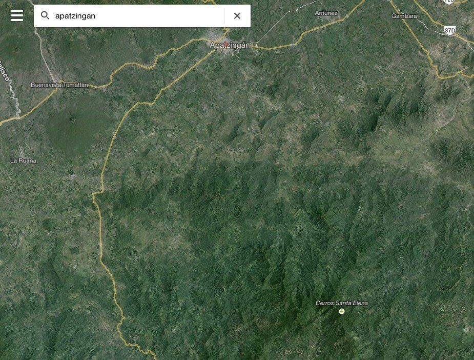 el pantera ubicación geografica michoacán santa elena apatzingan