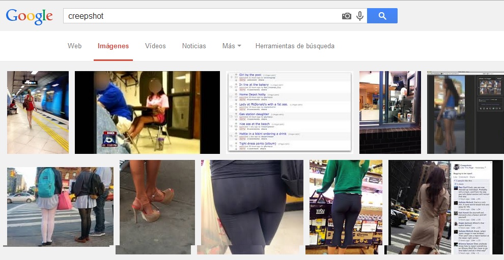 fotos creepshot moda google