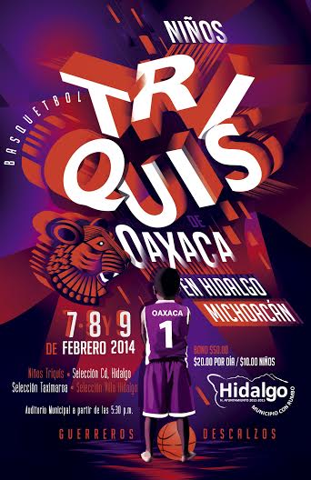 poster torneo Niños Triquis en Michoacán