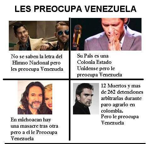 venezuela artistas criticas buky juanes michoacán