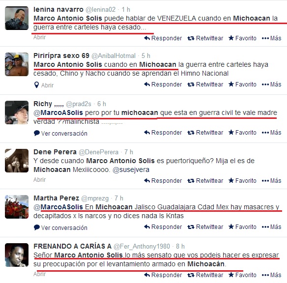 venezuela el buky criticas tuits sobre michoacán