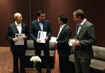 Fausto Vallejo, Osorio Chong y Alfredo Castillo