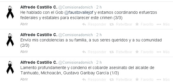 comisionado castillo condolencias tw tanhuato