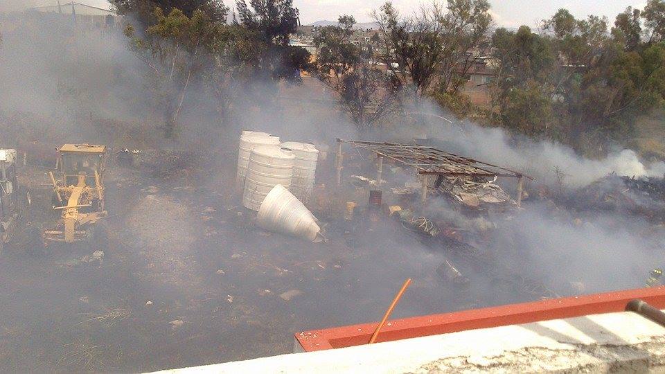 incendio lote en Morelia 2