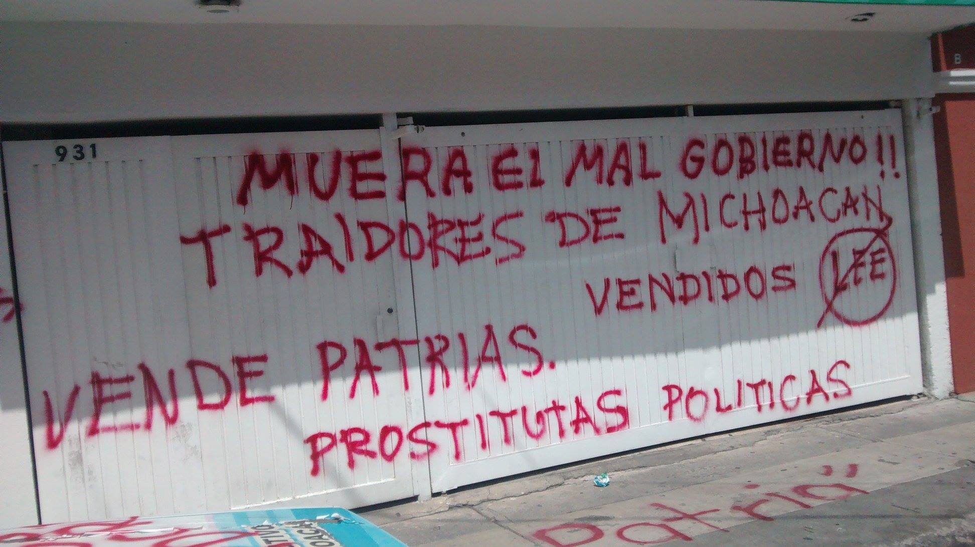 maestros CNTE manifestación en partido verde Morelia