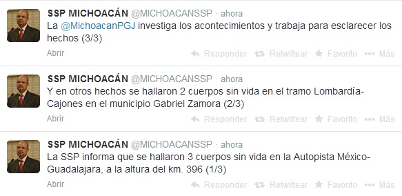 ssp michoacán tw asesinatos 25 mzo