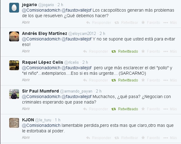 tanhuato condolencias criticas tw comisionado castillo