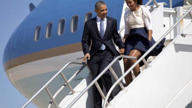 Barack y Michelle Obama vientos