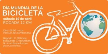 Dia mundial de la bicicleta en el DF