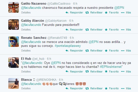 facundo vs peña nieto tw reacciones