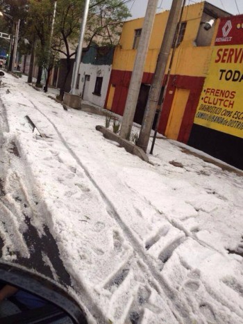granizada en el DF