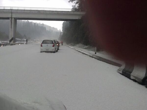 granizada en la México-Toluca 2