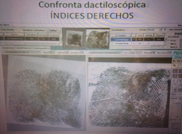 huellas dactilares Enrique Kike Plancarte