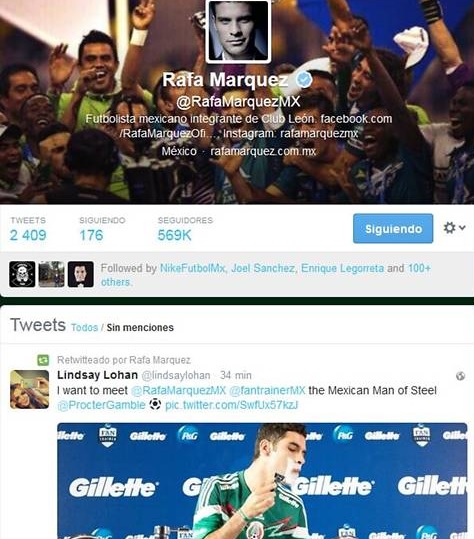 lindsay lohan rafa marquez rt