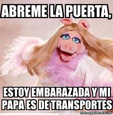 meme gorda embarazada camión peggy